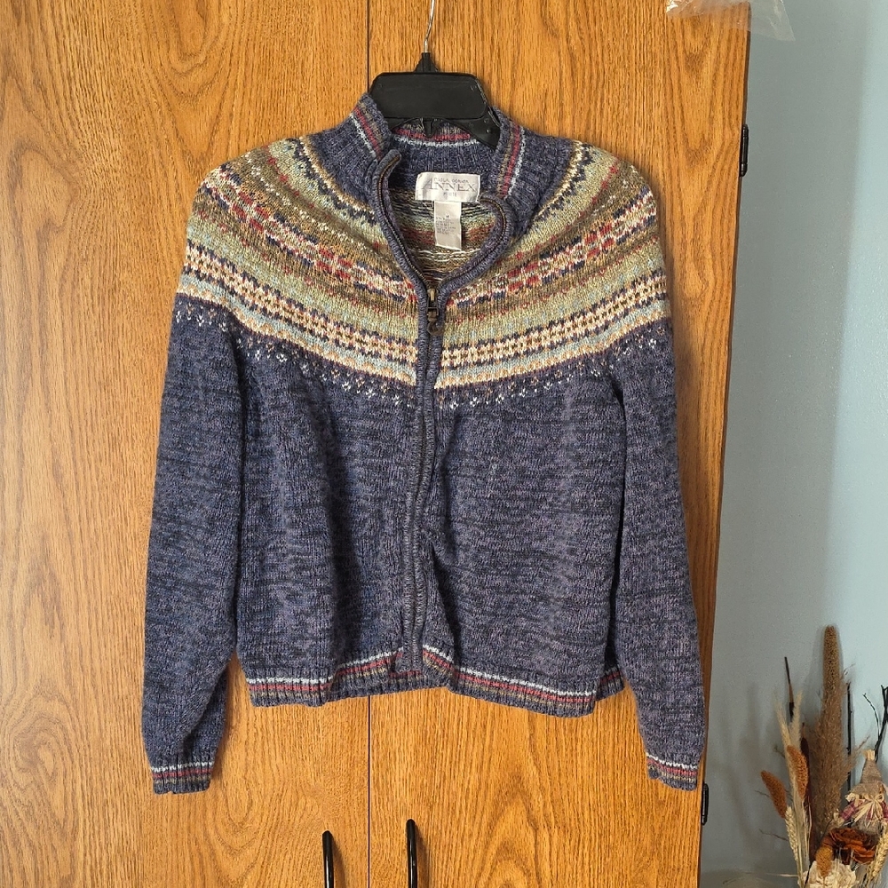 Casual Corner Multicolor Knit Cardigan